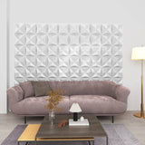 Vidaxl 24 ST Wall panels 3D origami 6 m² 50x50 cm white