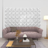 Vidaxl 12 St Wall Panels 3D Origami 3 m² 50x50 cm hvit