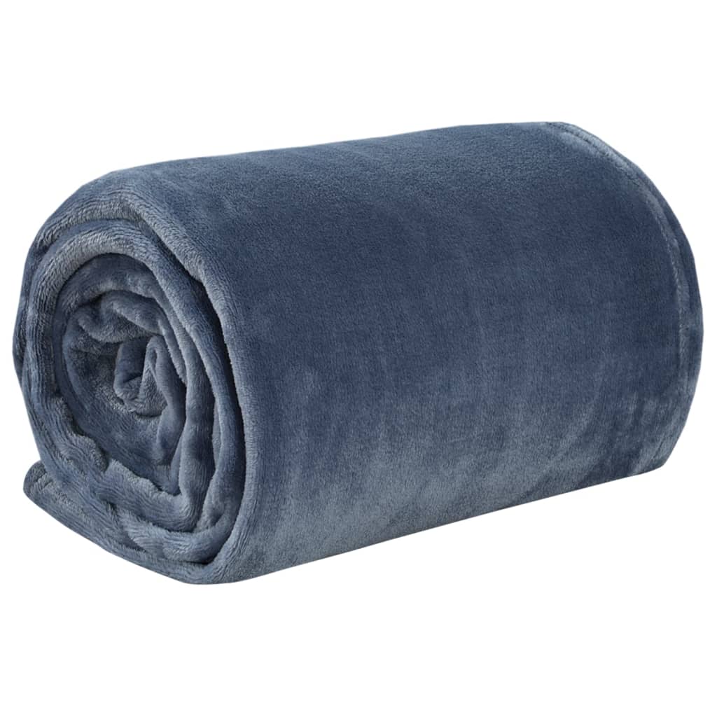 Přikrývka Vidaxl 130x170 cm Polyester Ultimate Grey