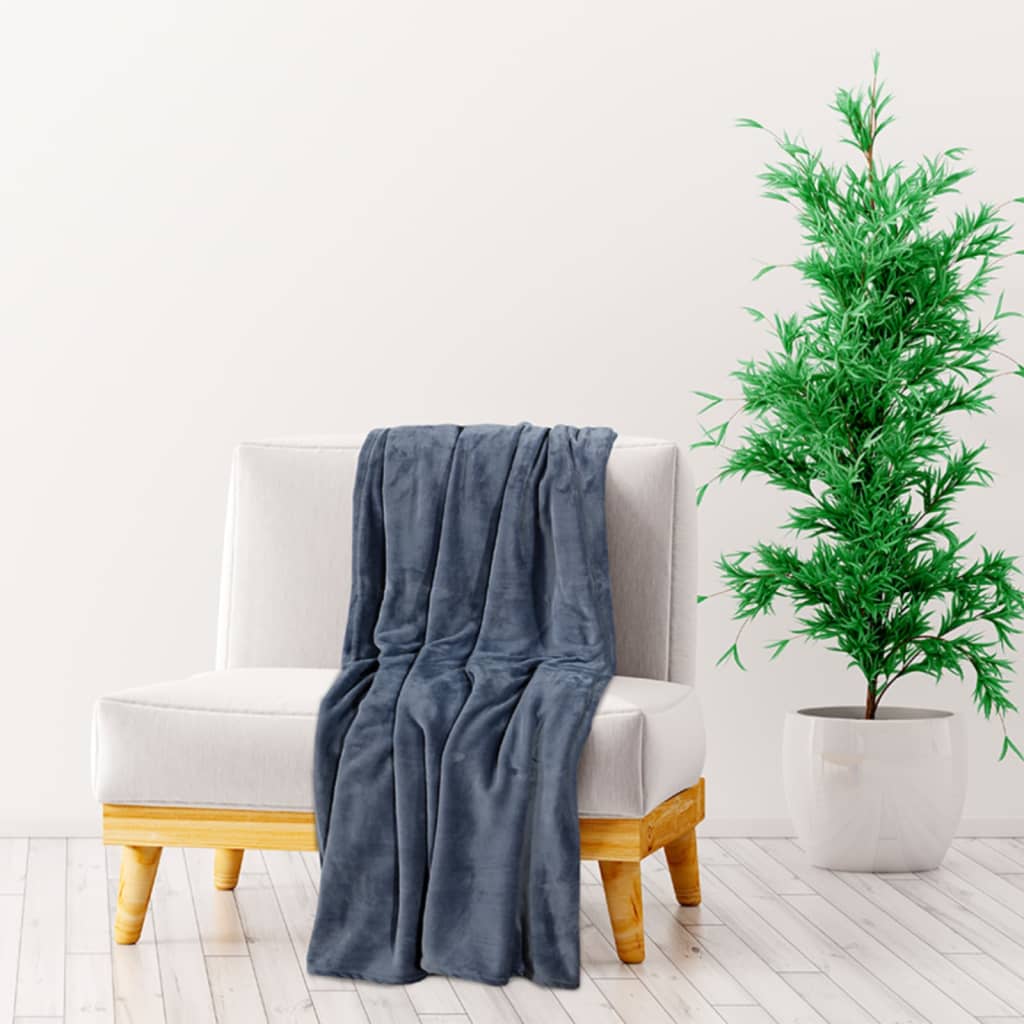 Couverture Vidaxl 130x170 cm Gray ultime