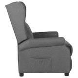 Vidaxl fauteuil verstelbaar stof lichtgrijs