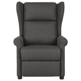Vidaxl fauteuil verstelbaar stof donkergrijs