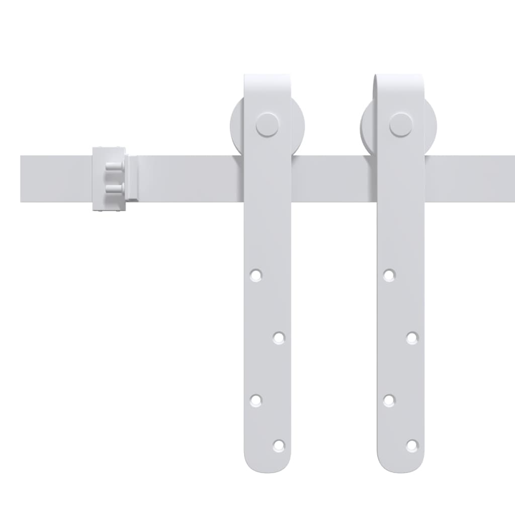Vidaxx kit de suspension pour mini porte coulissante 183 cm acier au carbone blanc
