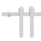 Vidaxx kit de suspension pour mini porte coulissante 183 cm acier au carbone blanc