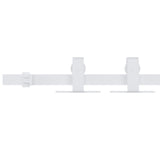 Suspension Vidaxl Ensemble pour une mini-porte-skiver 183 cm en acier en acier en carbone blanc