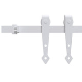 Suspension Vidaxl Ensemble pour une mini-porte-skiver 183 cm en acier en acier en carbone blanc