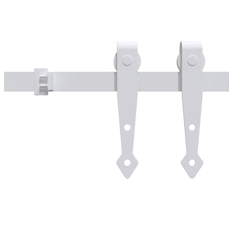 Suspension Vidaxl Ensemble pour une mini-porte-skiver 183 cm en acier en acier en carbone blanc
