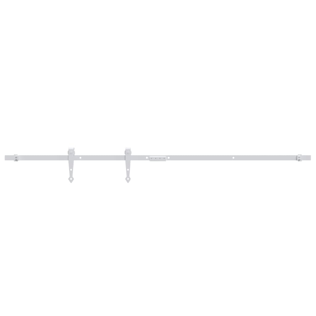 Ensemble de suspension Vidaxl pour la porte mini-sakiver 122 cm en acier en acier en carbone blanc