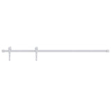 Ensemble de raccord Vidaxl pour la porte coulissante 200 cm en acier blanc