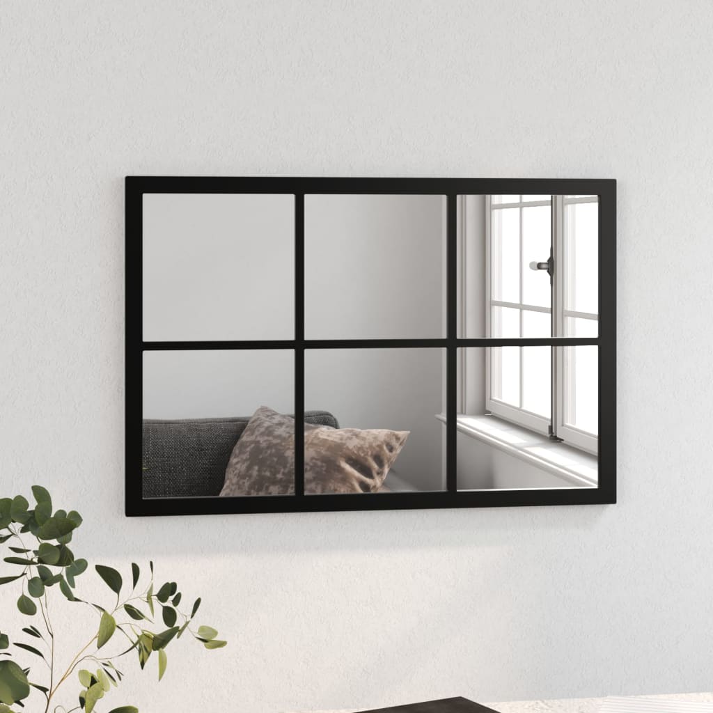 Vidaxl Wall Mirror 60x40 cm Metal Black