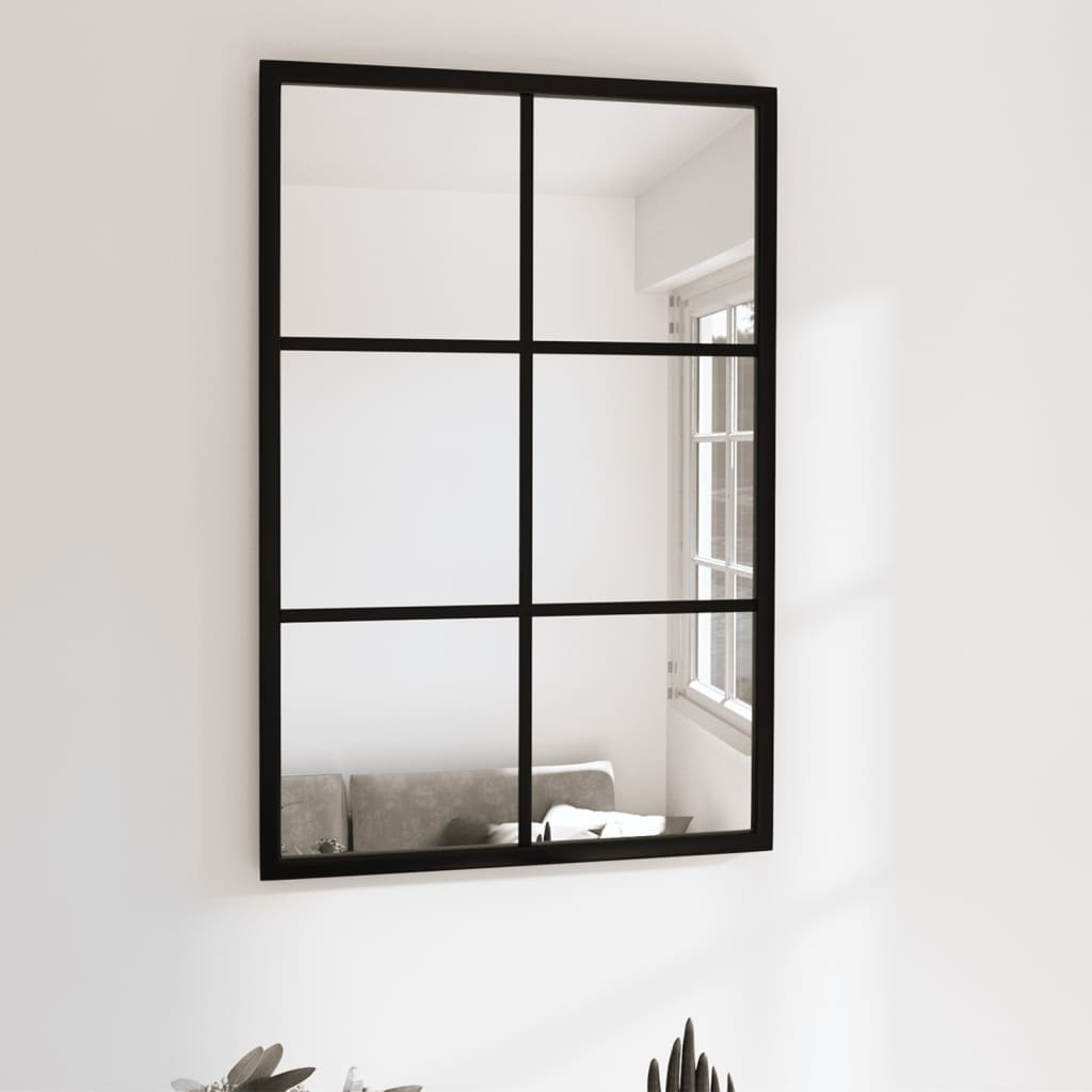 Vidaxl Wall Mirror 60x40 cm Metal Black