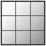 Miroir mural vidaxl 60x60 cm en métal noir