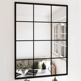 Miroir mural vidaxl 80x60 cm en métal noir