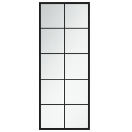 Miroir mural vidaxl 100x40 cm en métal noir