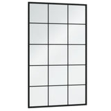 Miroir mural vidaxl 100x60 cm en métal noir