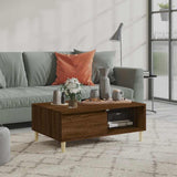 Vidaxl salontafel 90x60x35 cm bewerkt hout bruin eikenkleur