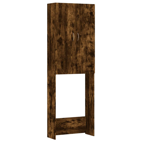 Armoire de machine à laver Vidaxl 64x25.5x190 cm coloré en chêne fumé