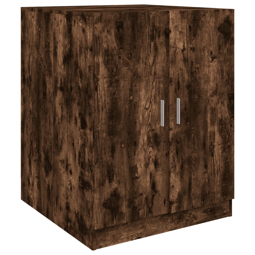 Armadio per lavatrice Vidaxl 71x71.5x91.5 cm Colore di quercia affumicata