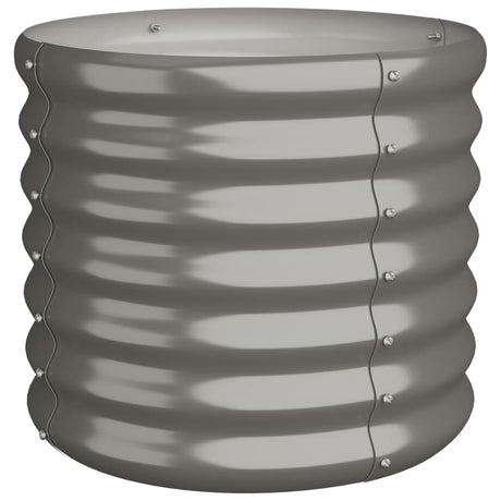 Vidaxx jardinière 40x40x36 cm acier galvanisé gris