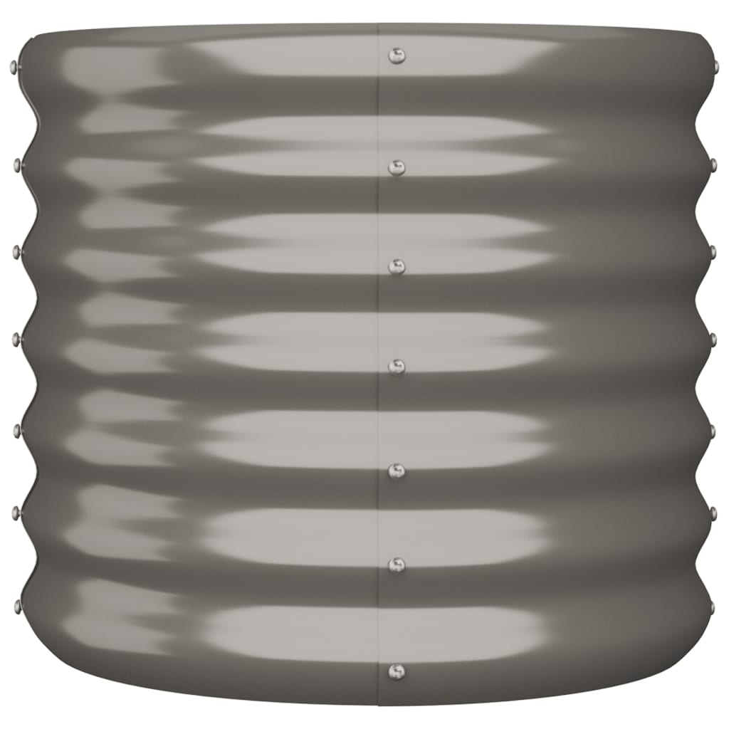 Vidaxx jardinière 40x40x36 cm acier galvanisé gris