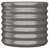 Vidaxx jardinière 40x40x36 cm acier galvanisé gris