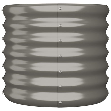Vidaxx jardinière 40x40x36 cm acier galvanisé gris