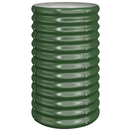 Vidaxx jardinière 40x40x68 cm acier galvanisé vert