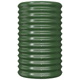 Vidaxx jardinière 40x40x68 cm acier galvanisé vert