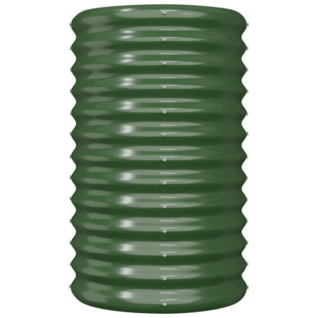 Vidaxx jardinière 40x40x68 cm acier galvanisé vert