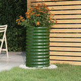 Vidaxx jardinière 40x40x68 cm acier galvanisé vert