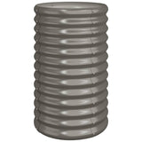 Boîte de planification de Vidaxl 40x40x68 cm en poudre et gris en acier recouvert