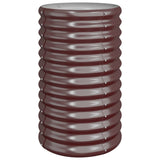 Boîte de planification Vidaxl 40x40x68 cm Brown en acier galvanisé