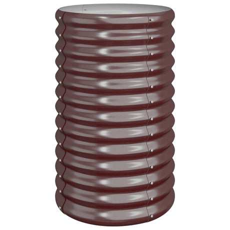 Boîte de planification Vidaxl 40x40x68 cm Brown en acier galvanisé
