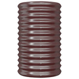 Boîte de planification Vidaxl 40x40x68 cm Brown en acier galvanisé