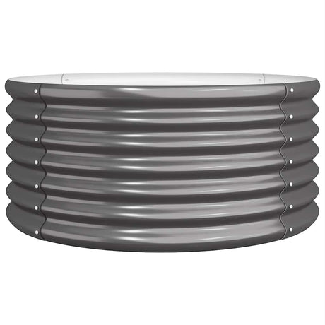 Boîte de planification Vidaxl 80x80x36 cm Anthracite en acier galvanisé -colore