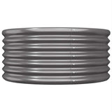 Boîte de planification Vidaxl 80x80x36 cm Anthracite en acier galvanisé -colore