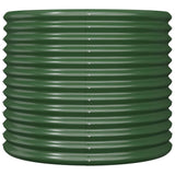 VidaXL Jardinière 80x80x68 cm acier thermolaqué vert