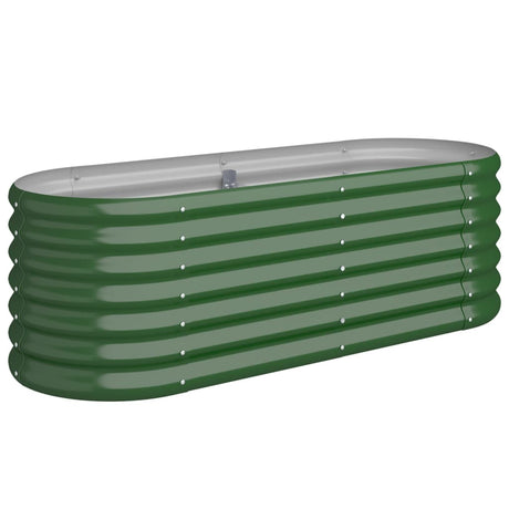 Vidaxl Planning Box 114x40x36 cm Galvanisé en acier vert