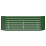 Vidaxl Planning Box 114x40x36 cm Galvanisé en acier vert