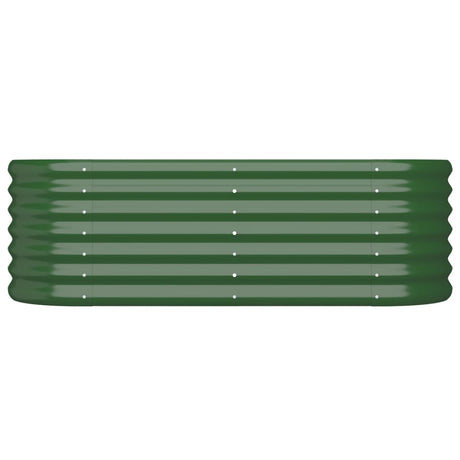 Vidaxl Planning Box 114x40x36 cm Galvanisé en acier vert