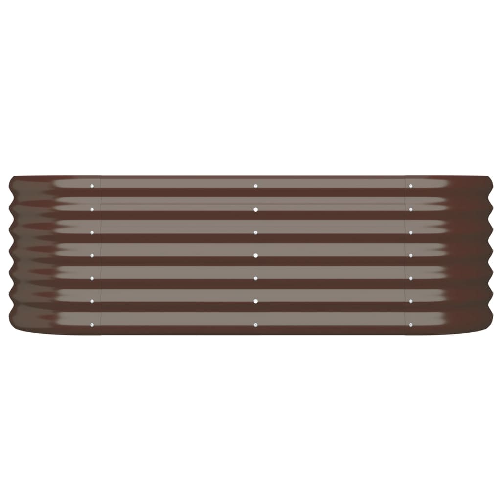Vidaxl Planning Box 114x40x36 cm Brown en acier galvanisé