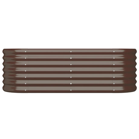 Vidaxl Planning Box 114x40x36 cm Brown en acier galvanisé