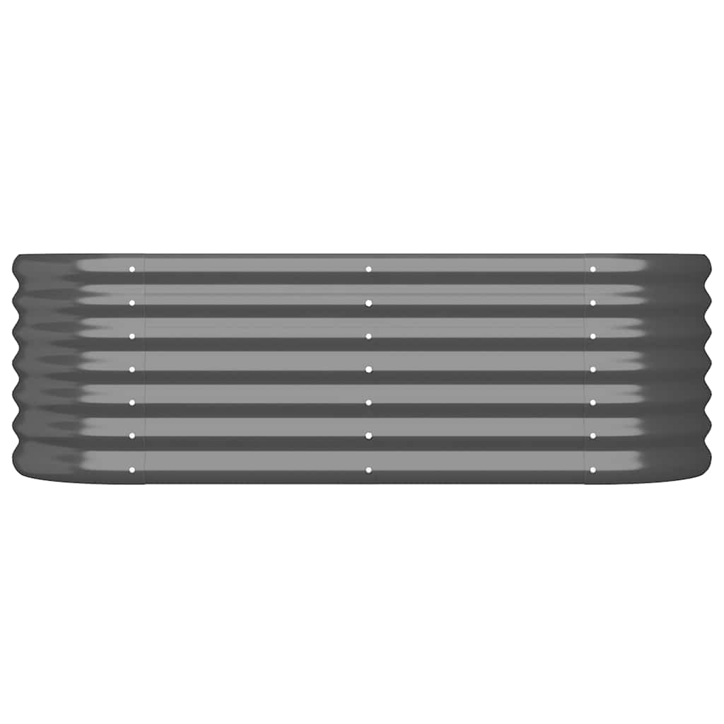 Vidaxl Planning Box 114x40x36 cm Anthracite en acier galvanisé -colore
