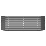 Vidaxl Planning Box 114x40x36 cm Anthracite en acier galvanisé -colore
