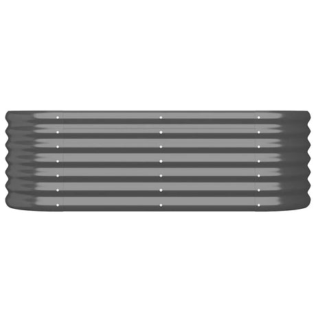 Vidaxl Planning Box 114x40x36 cm Anthracite en acier galvanisé -colore