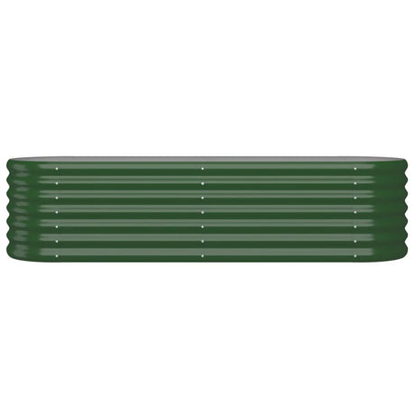 Vidaxl Planning Box 152x40x36 cm Galvanisé en acier vert