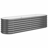 Vidaxl planteur 152x40x36 cm anthracite en acier galvanisé -colore