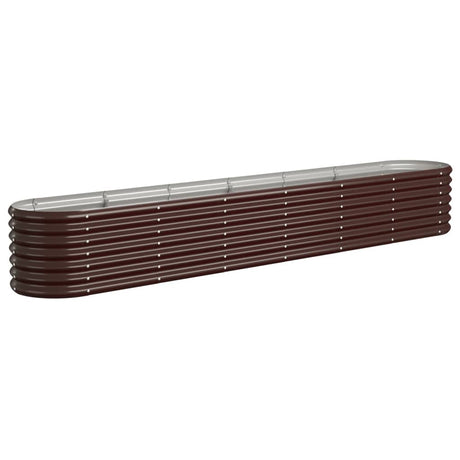 Vidaxx jardinière 260x40x36 cm acier galvanisé marron