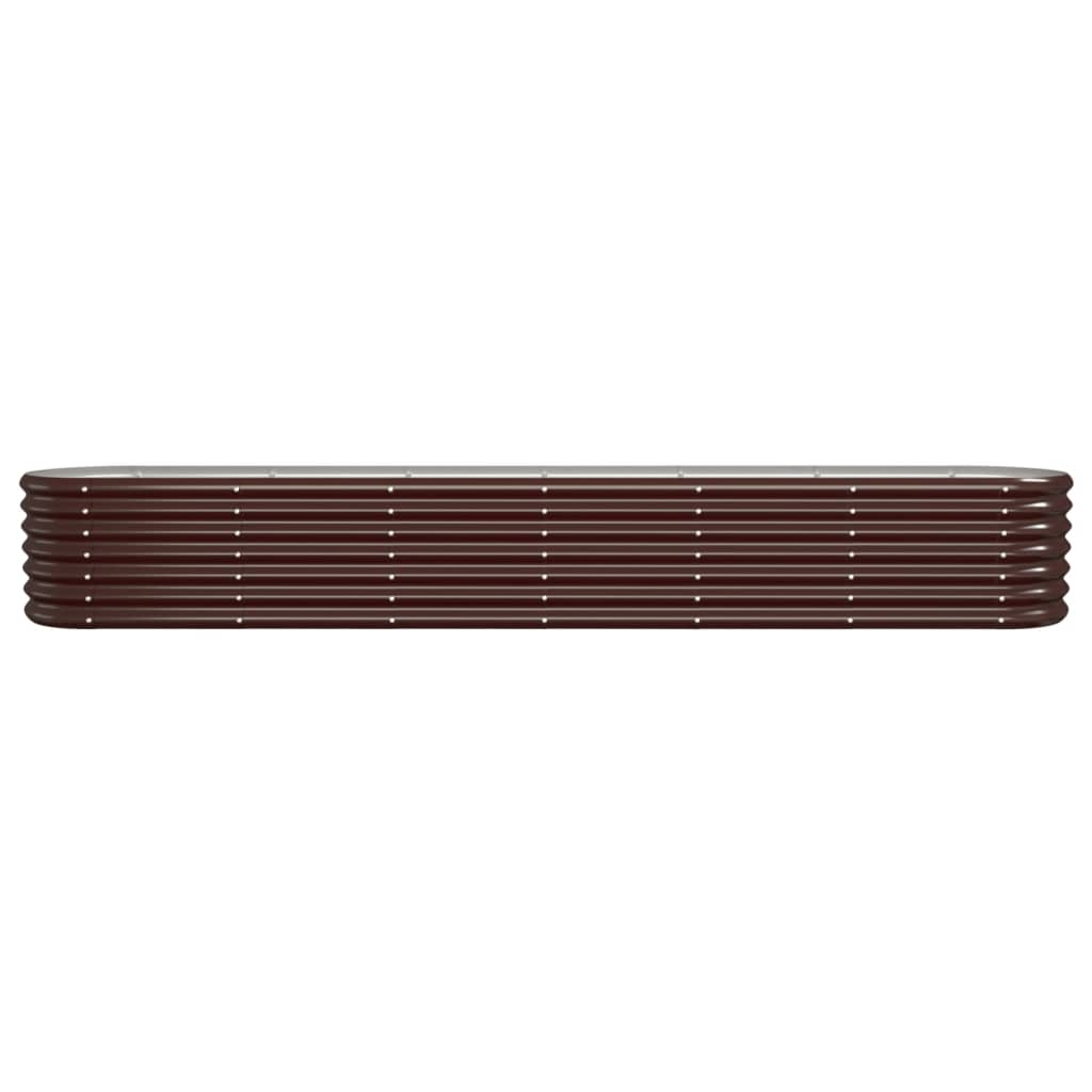 Jardinière Vidaxx 260x40x36 cm acier thermolaqué marron