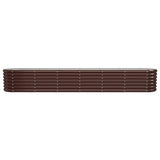 Jardinière Vidaxx 260x40x36 cm acier thermolaqué marron